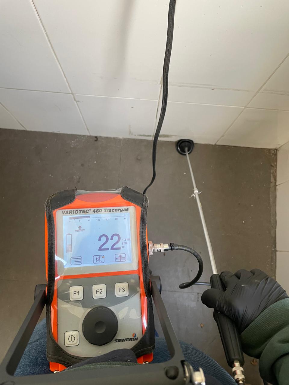 Equipo gas trazador detección de fugas